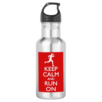 Keep Calm and Run On Water Bottle