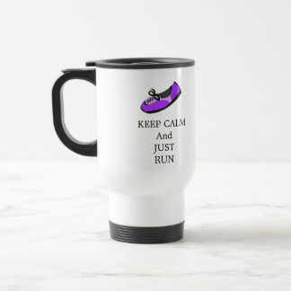 Keep Calm and Run Travel Mug