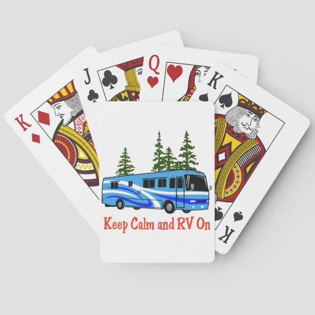 Keep Calm and RV On Poker Cards (Back)