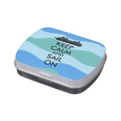 Keep Calm and Sail On Cruise Ship Custom Jelly Belly Tin (Side)