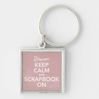 Keep Calm and Scrapbook On Keychain 2, Inv. Pink