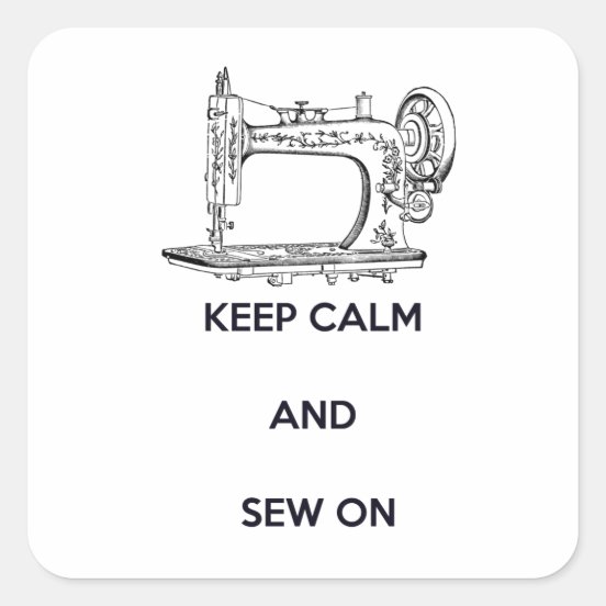 Antique Sewing Machine Stickers | Zazzle