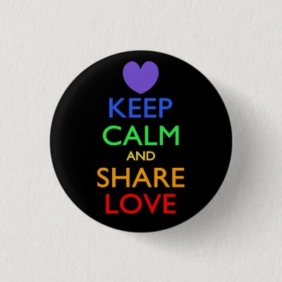 Keep Calm and Share Love Button