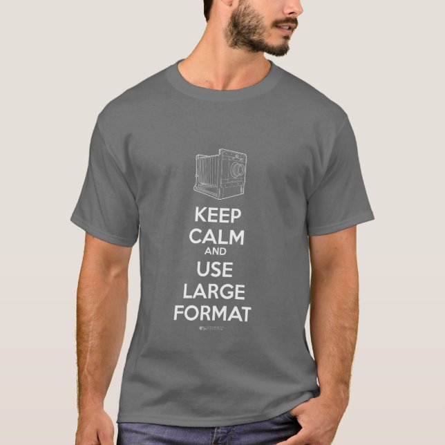 Keep Calm and Shoot Large Format Tee (Front)