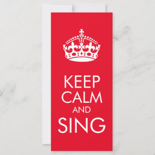 Keep calm and sing - change background color