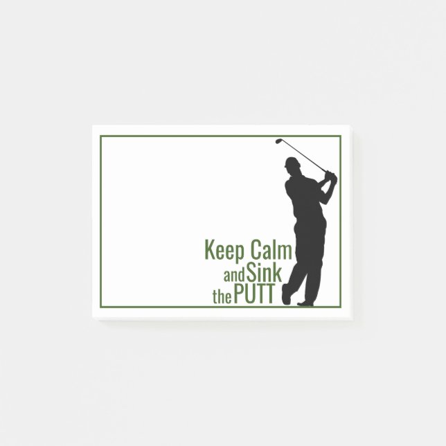 Keep Calm and Sink the Put Notes (Front)