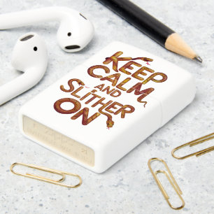 Keep Calm And Slither On Zippo Lighter