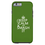 Keep Calm And Smash It (tennis)(any Color) Tough Iphone 6 Case at Zazzle