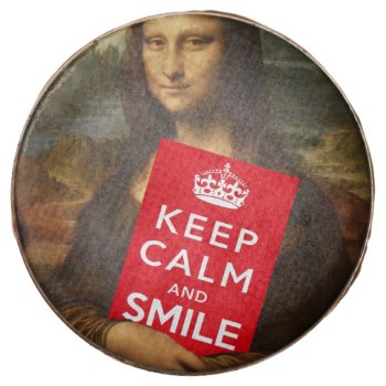Keep Calm And Smile Chocolate Dipped Oreo by Emangl3D at Zazzle