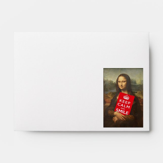 Keep Calm And Smile Envelope (Front)