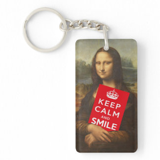 Keep Calm And Smile Keychain