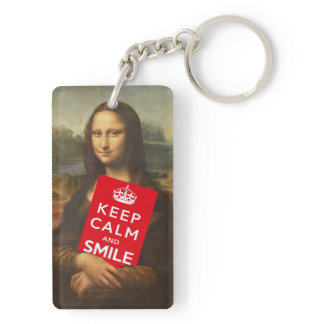 Keep Calm And Smile Keychain