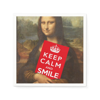 Keep Calm And Smile Napkins