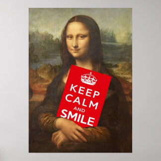 Keep Calm And Smile Poster