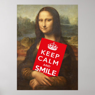 Keep Calm And Smile Poster