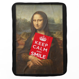 Keep Calm And Smile Stroller Blanket