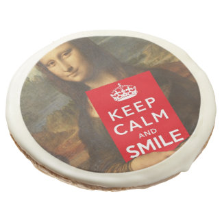 Keep Calm And Smile Sugar Cookie