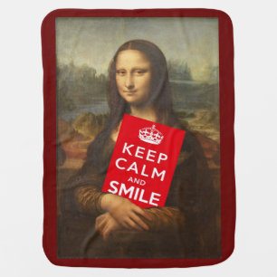 Keep Calm And Smile Swaddle Blanket