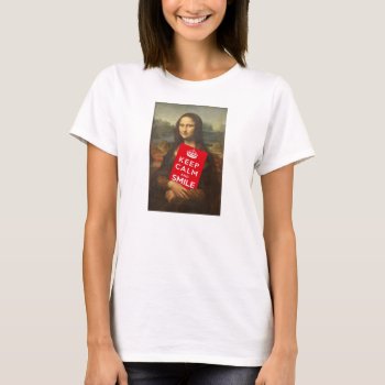 Keep Calm And Smile T-shirt by Emangl3D at Zazzle