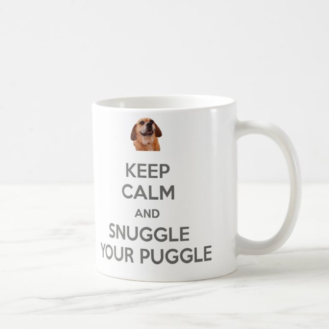 Keep Calm and Snuggle Your Puggle Double-Sided MUG (Right)