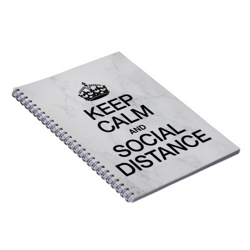 Keep Calm and Social Distance Notebook