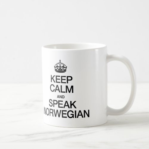 KEEP CALM AND SPEAK NORWEGIAN COFFEE MUG
