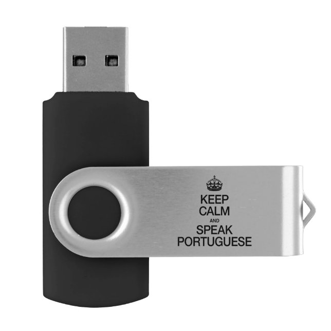 KEEP CALM AND SPEAK PORTUGUESE USB FLASH DRIVE (Opened)