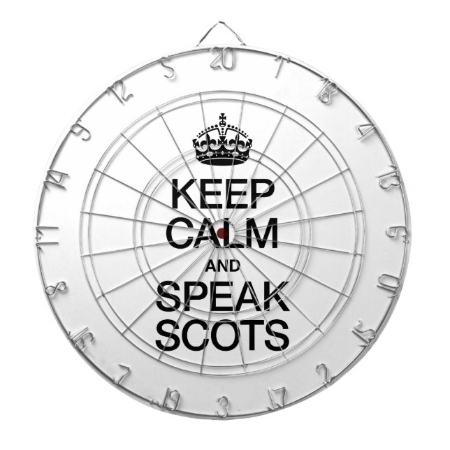 KEEP CALM AND SPEAK SCOTTISH GAELIC DART BOARD (Front)