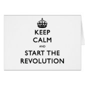 Keep Calm And Start The Revolution (Front Horizontal)