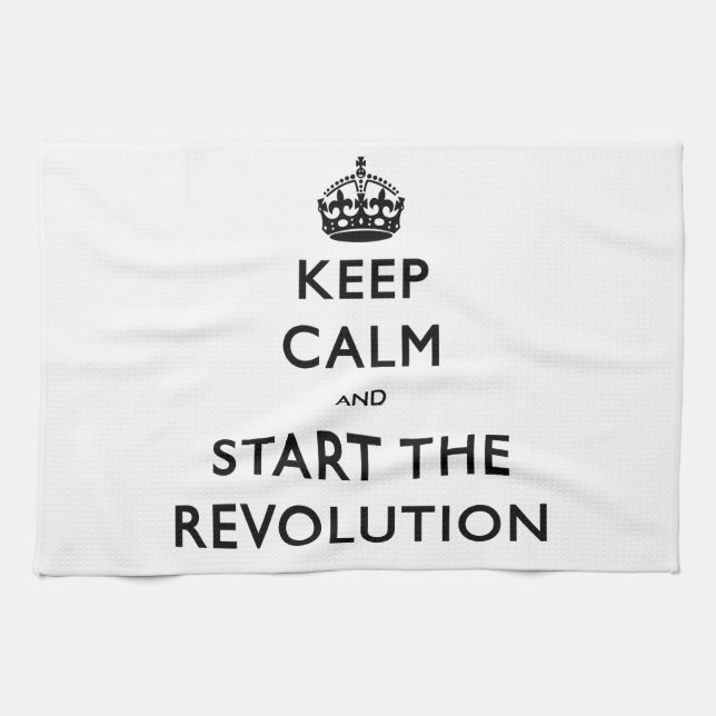 Keep Calm And Start The Revolution Towel (Horizontal)