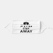 Keep Calm And Stay 6 Feet Away Adult Cloth Face Mask (Front, Folded)