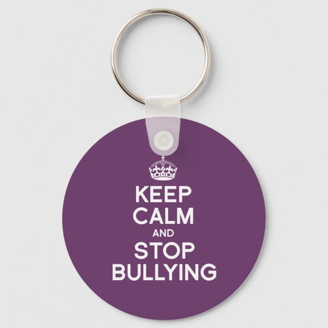 KEEP CALM AND STOP BULLYING KEYCHAIN (Front)
