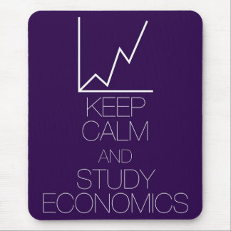 Keep Calm and Study Economics Mouse Pad