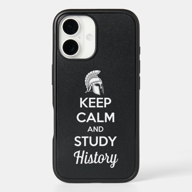 Keep Calm and Study History Phone Case (Back)