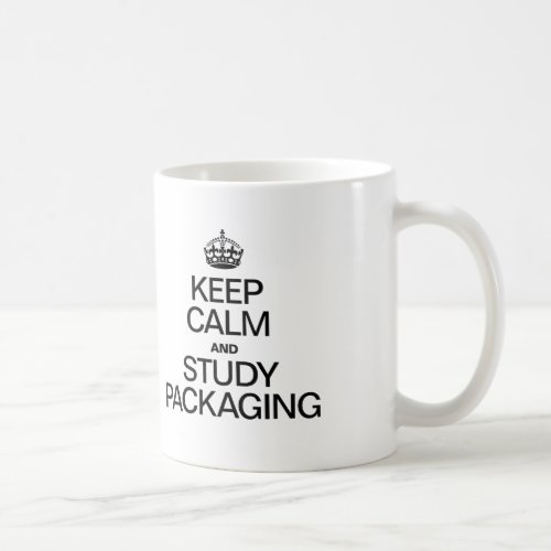 KEEP CALM AND STUDY PACKAGING COFFEE MUG