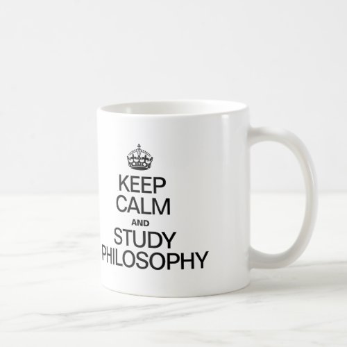 KEEP CALM AND STUDY PHILOSOPHY COFFEE MUG