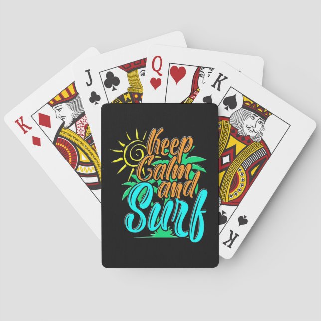 Keep Calm And Sulf Poker Cards (Back)