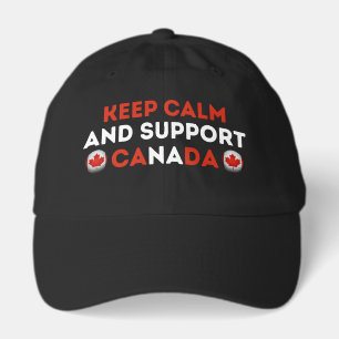 Keep Calm And Support Canada Soccer Hat