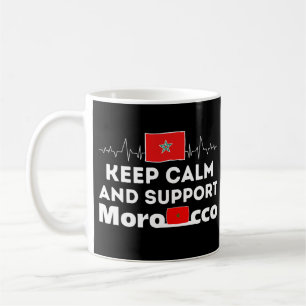 Keep calm and support Morocco Coffee Mug