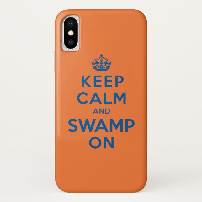 Keep Calm and Swamp On Case-Mate iPhone Case (Back)