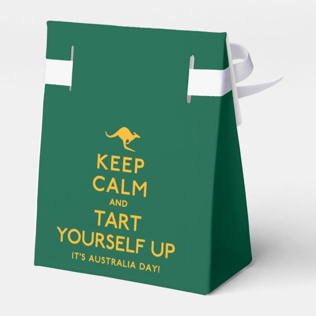 Keep Calm and Tart Yourself Up! Favor Boxes (Back Side)