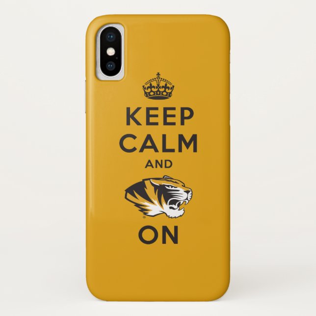 Keep Calm and Tiger on Case-Mate iPhone Case (Back)