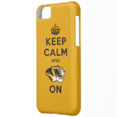 Keep Calm and Tiger on Case-Mate iPhone Case (Back Left)