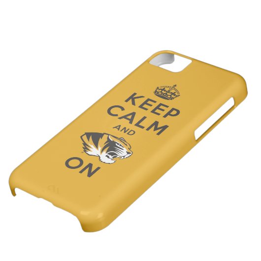Keep Calm and Tiger on Case-Mate iPhone Case (Bottom)