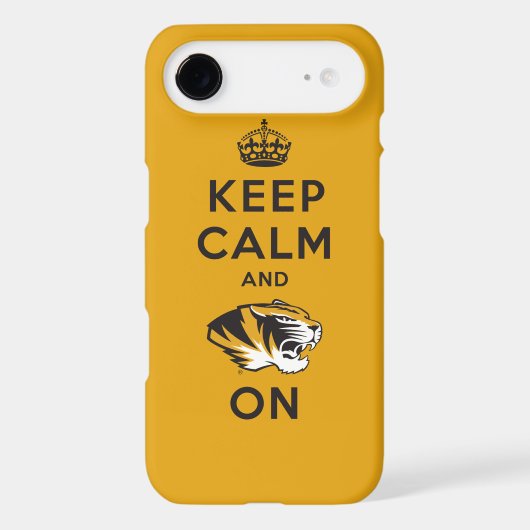 Keep Calm and Tiger on Case-Mate iPhone Case (Back)