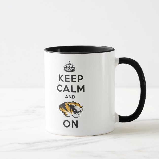 Keep Calm and Tiger on Mug (Right)