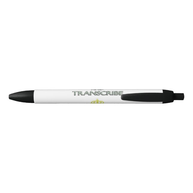 Keep Calm and Transcribe Pen (Back)