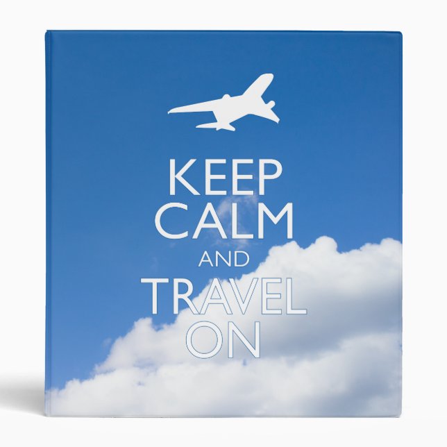 KEEP CALM AND TRAVEL ON BINDER (Front)