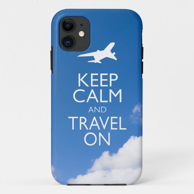 KEEP CALM AND TRAVEL ON Case-Mate iPhone CASE (Back)