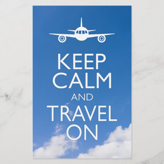KEEP CALM AND TRAVEL ON FLYER (Front)